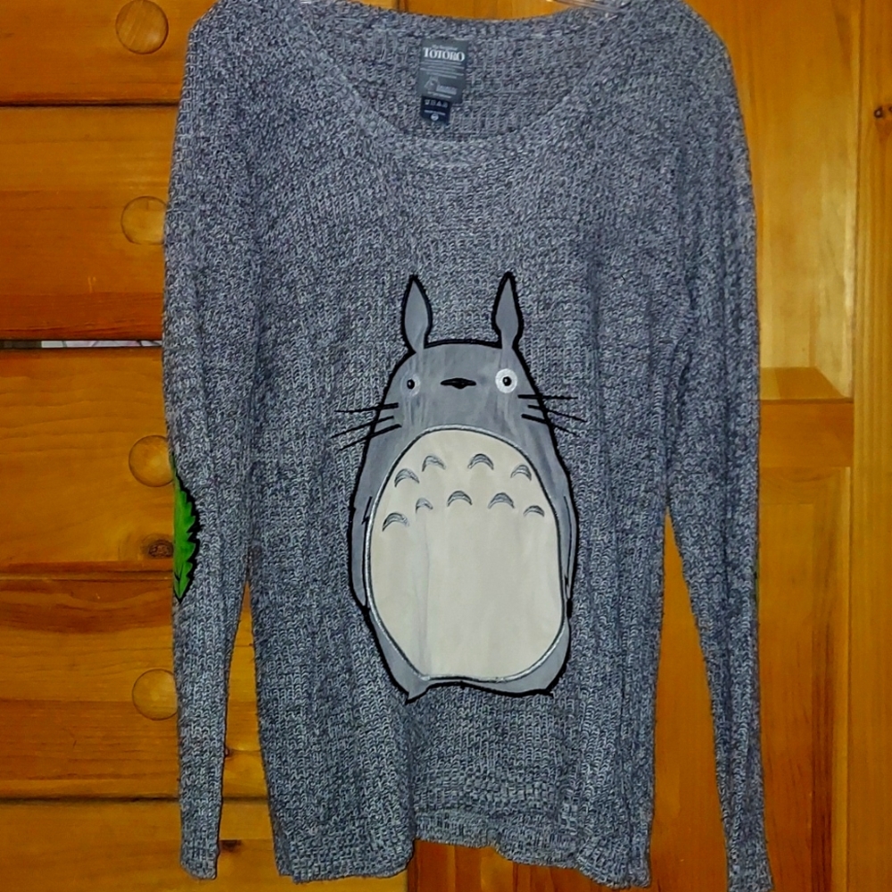 Studio Ghibli Sweater, My Neighbor Totoro. Size medium long sleeve cozy sweater.